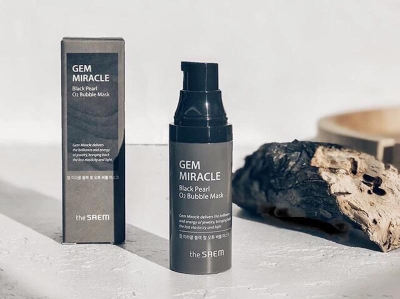Маска для лица The Saem Gem Miracle Black Pearl O2 Bubble Mask